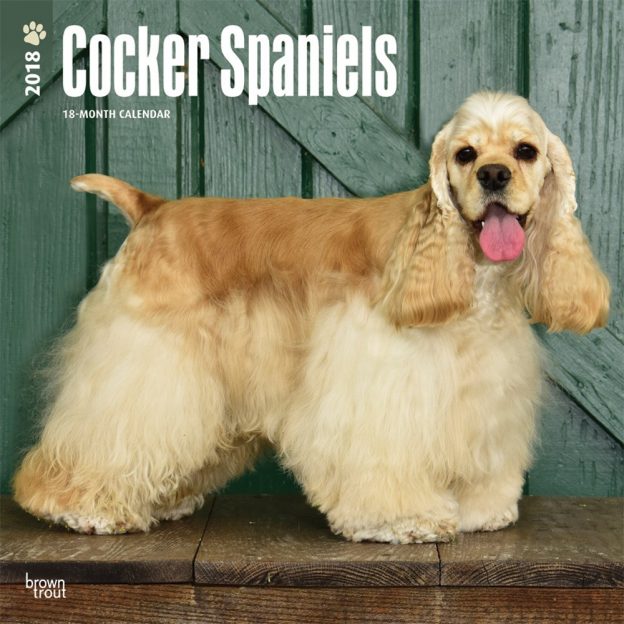 Cocker Spaniels 2018 12 X 12 Inch Monthly Square Wall Calendar